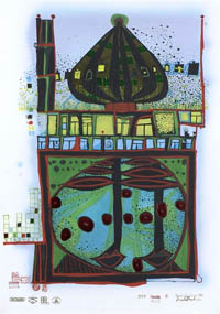 Hundertwasser - Homo Humus Come Va - 10,002 Nights - 00550